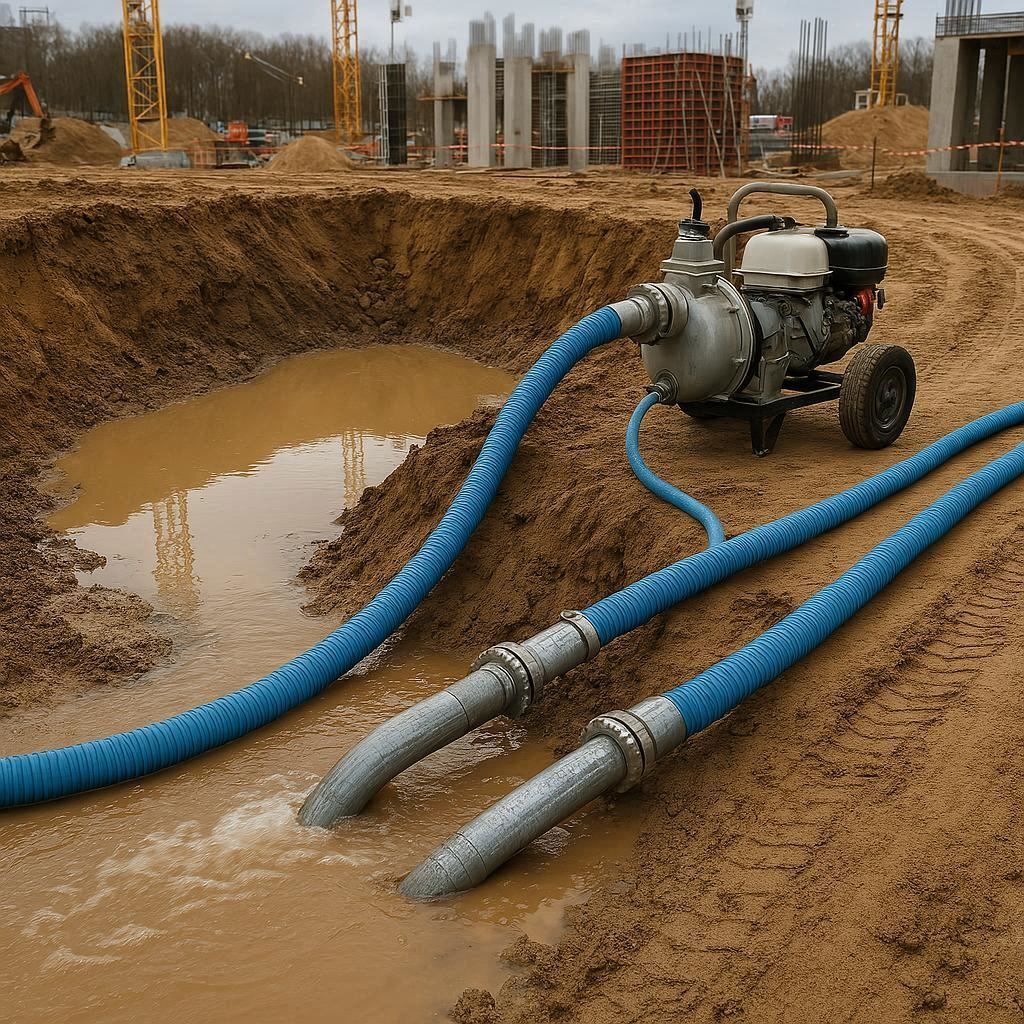 Водопонижение и осушение котлована в Красноперекопске