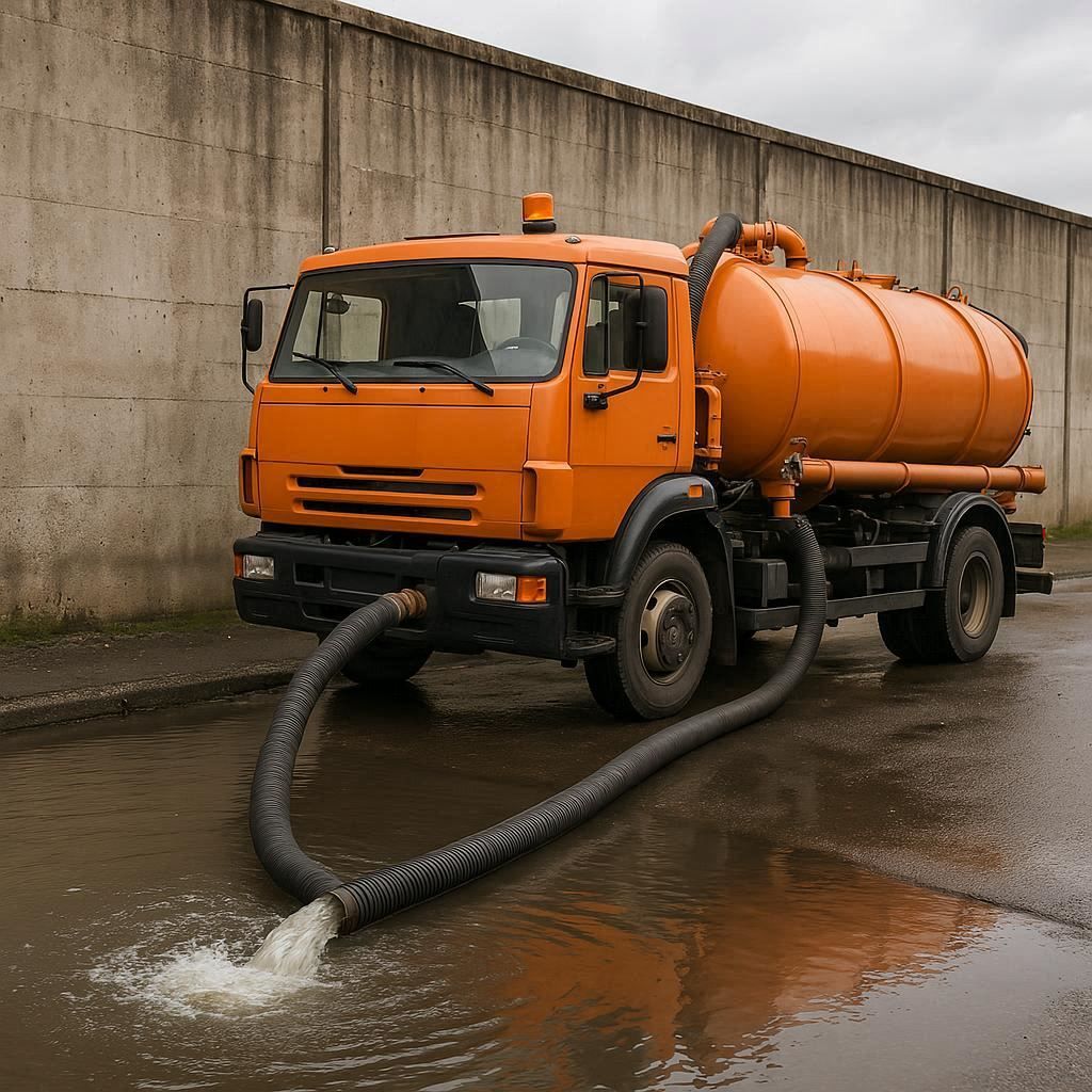 Откачка воды в Красноперекопске