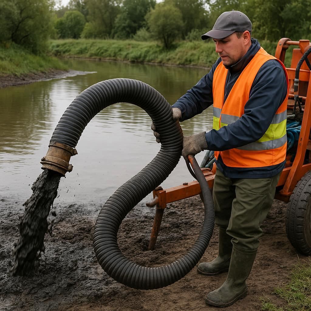 Очистка прудов и водоемов от ила в Красноперекопске