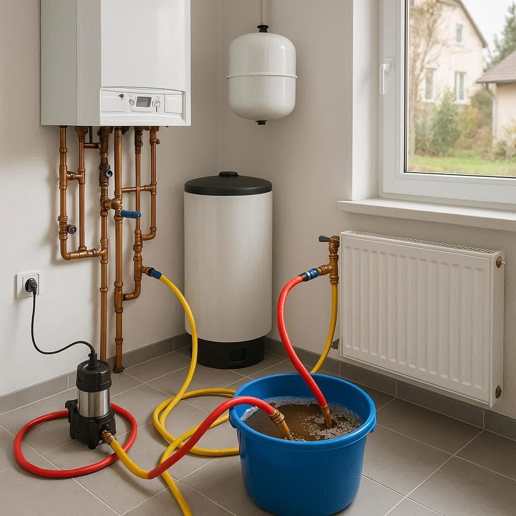 Промывка системы отопления в частном доме в Красноперекопске