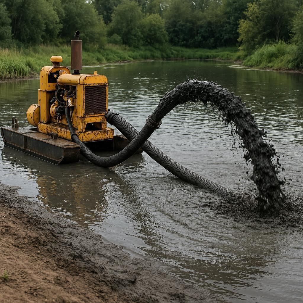 Очистка прудов и водоемов от ила в Красноперекопске